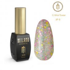 Кольорова база кристал Milano 10ml CRISTAL BASE №06